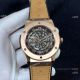 Copy Hublot Classic Fusion Skeleton 43mm Watch Rose Gold Gummy Strap (2)_th.jpg